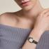 ROSEFIELD Gemme White Dial 21.5x27.5mm Gold & Silver Stainless Steel Bracelet GWSSS-G03 - 4