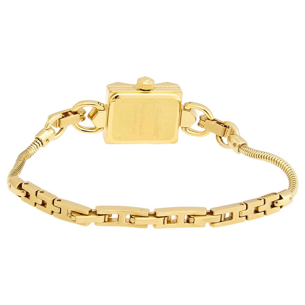 HAMILTON American Classic Lady's Vintage White Pearl Dial 15x19mm Gold Stainless Steel Bracelet H31231113