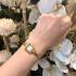 HAMILTON American Classic Lady's Vintage White Pearl Dial 15x19mm Gold Stainless Steel Bracelet H31231113 - 4