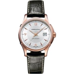 HAMILTON Jazzmaster Viewmatic Auto White Dial 40mm Rose Gold Stainless Steel Brown Leather Strap H32645555 - 8730