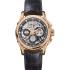 HAMILTON Jazzmaster Skeleton Chronograph 42mm Rose Gold Stainless Steel Brown Leather Strap H32686791 - 0