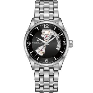 HAMILTON Jazzmaster Open Heart Black Dial Auto 42mm Silver Stainless Steel Bracelet H32705131 - 34176