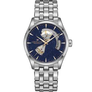 HAMILTON Jazzmaster Open Heart Auto Blue Sparkle Dial 42mm Silver Stainless Steel Bracelet H32705140 - 54425