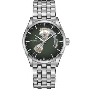 HAMILTON Jazzmaster Open Heart Auto Green Gradient Dial 42mm Silver Stainless Steel Bracelet H32705160 - 54431