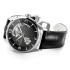 HAMILTON Jazzmaster Open Heart Auto Black Dial 42mm Silver Stainless Steel Black Leather Strap H32705731 - 1