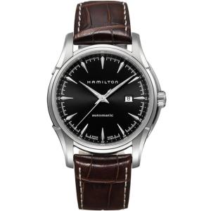 HAMILTON Jazzmaster Viewmatic Auto Black Dial 44mm Silver Stainless Steel Brown Leather Strap H32715531 - 8617