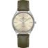 HAMILTON Jazzmaster Thinline Auto Silver Dial 40mm Silver Stainless Steel Olive Green Leather Strap H38525811 - 0