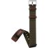 HAMILTON Official Nato Strap 20-20mm Green Polyester with Silver Hardware H690694102 - 0