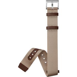 HAMILTON Official Nato Strap 20-20mm Beige Polyester with Silver Hardware H690694103 - 62906
