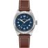 HAMILTON Khaki Field Expedition Auto Blue Dial 41mm Silver Stainless Steel Brown Leather Strap H70315540 - 0