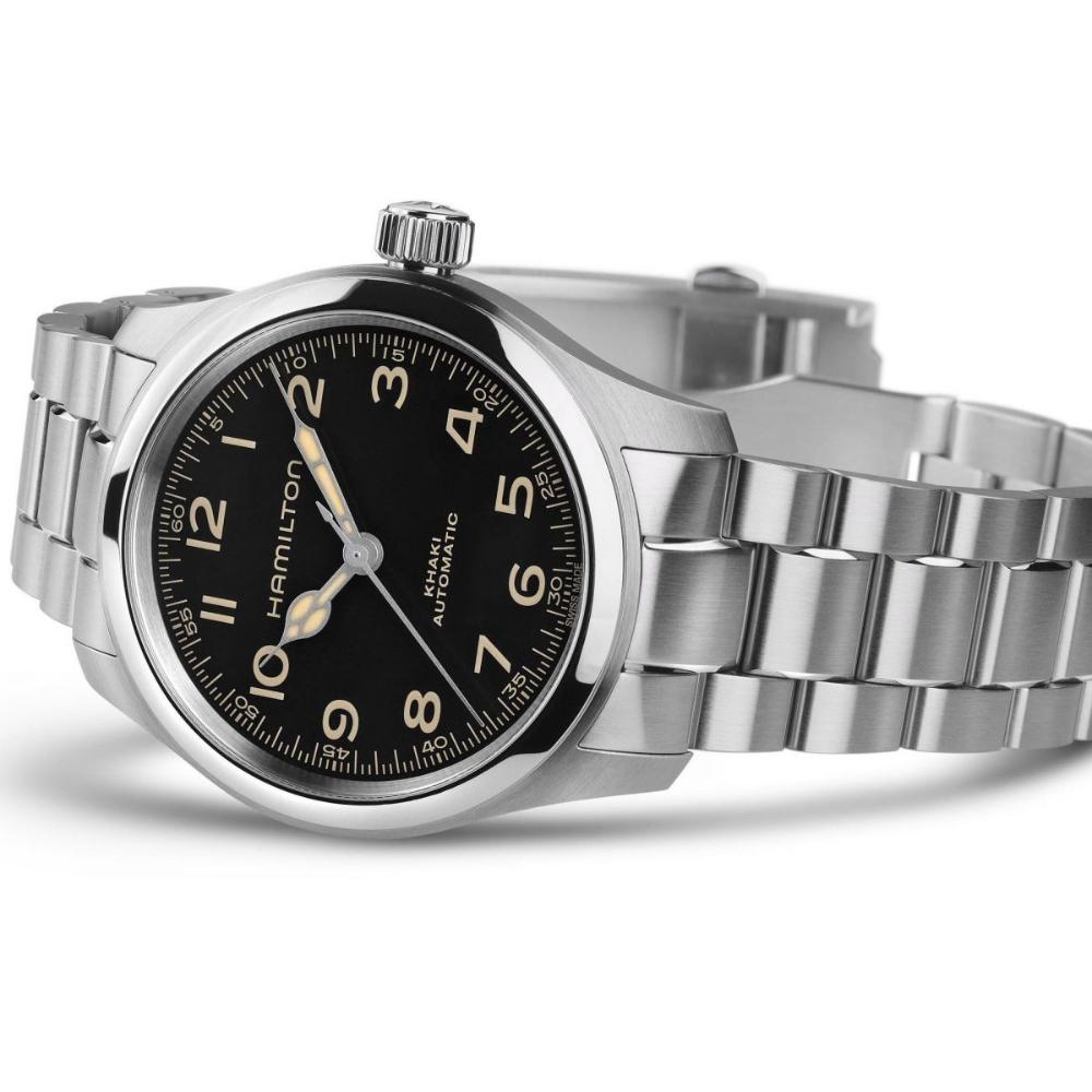 HAMILTON Khaki Field Murph Automatic Black Dial 38mm Silver Stainless Steel Bracelet H70405130