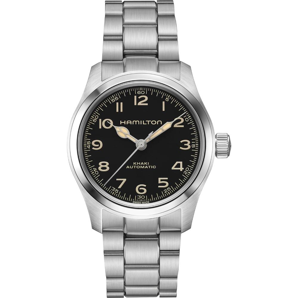 HAMILTON Khaki Field Murph Automatic Black Dial 38mm Silver Stainless Steel Bracelet H70405130