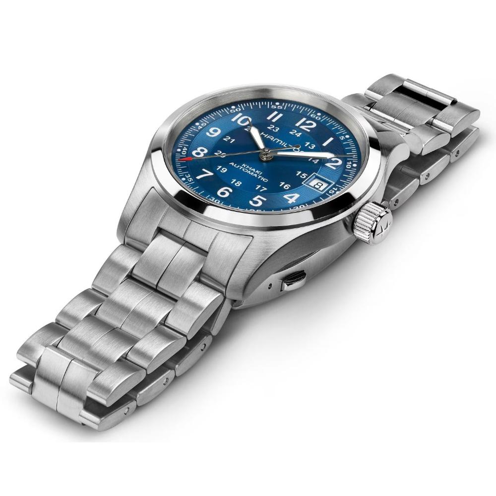 HAMILTON Khaki Field Automatic Blue Dial 38mm Silver Stainless Steel Bracelet H70455140