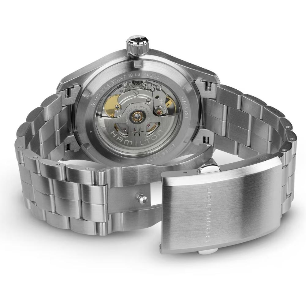 HAMILTON Khaki Field Automatic Blue Dial 38mm Silver Stainless Steel Bracelet H70455140 - 6