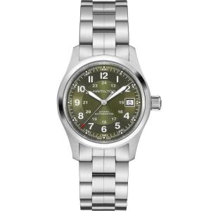 HAMILTON Khaki Field Automatic Green Dial 38mm Silver Stainless Steel Bracelet H70455160 - 59710