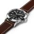 HAMILTON Khaki Field Automatic Black Dial 38mm Silver Stainless Steel Brown Leather Strap H70455533 - 1