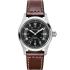 HAMILTON Khaki Field Automatic Black Dial 38mm Silver Stainless Steel Brown Leather Strap H70455533 - 0