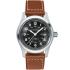 HAMILTON Khaki Field Auto Black Dial 42mm Silver Stainless Steel Brown Leather Strap H70555533 - 0