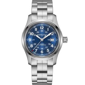 HAMILTON Khaki Field Automatic Blue Dial 42mm Silver Stainless Steel Bracelet H70605140 - 59737