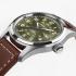 HAMILTON Khaki Field Automatic Green Dial 42mm Silver Stainless Steel Brown Leather Strap H70605560 - 2