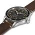 HAMILTON Khaki Aviation Pilot Pioneer Mechanical Black Dial 43mm Silver Stainless Steel Brown Leather Strap H76719530 - 1