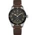 HAMILTON Khaki Aviation Pilot Pioneer Mechanical Black Dial 43mm Silver Stainless Steel Brown Leather Strap H76719530 - 0