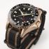 HAMILTON Khaki Navy Scuba Automatic GMT Black Dial 43mm Bronze and Titanium with Black Textile Strap H82565930 - 4