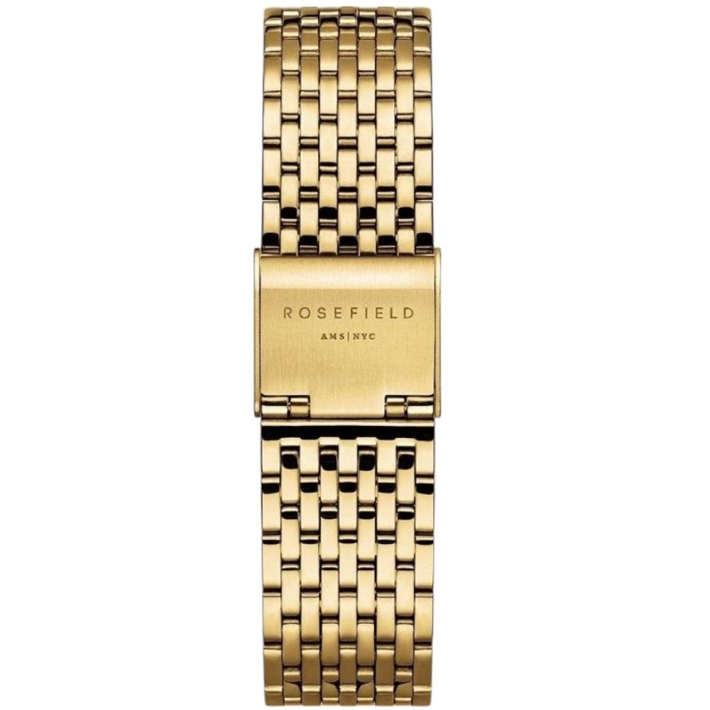 ROSEFIELD Heirloom Gold White Sunray Dial 23.5 x 30.6mm Gold Stainless Steel Bracelet HWGSG-H01