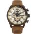 TIMBERLAND Henniker II Dual-Time Multifunction Beige Dial 46mm Bronze Alumimium Brown Strap TBL14816JLBN07 - 0