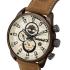 TIMBERLAND Henniker II Dual-Time Multifunction Beige Dial 46mm Bronze Alumimium Brown Strap TBL14816JLBN07 - 2