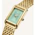 ROSEFIELD Heirloom Mint Green Sunray Dial 23.5 x 30.6mm Gold Stainless Steel Bracelet HMGSG-H04 - 1