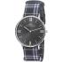 HARRY WILLIAMS Regent Street Three Hands 41mm Silver Stainless Steel Gray Fabric Strap HW-2402M/01 - 0