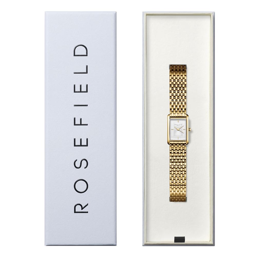 ROSEFIELD Heirloom Gold White Sunray Dial 23.5 x 30.6mm Gold Stainless Steel Bracelet HWGSG-H01