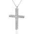 CROSS Women's White Gold K18 with White Sapphire 24119W - 1