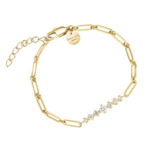 ΒΡΑΧΙΟΛΙ ROSEFIELD Crystal Bar από Επιχρυσωμένο Ανοξείδωτο Ατσάλι JBCBG-J1023 - 58380
