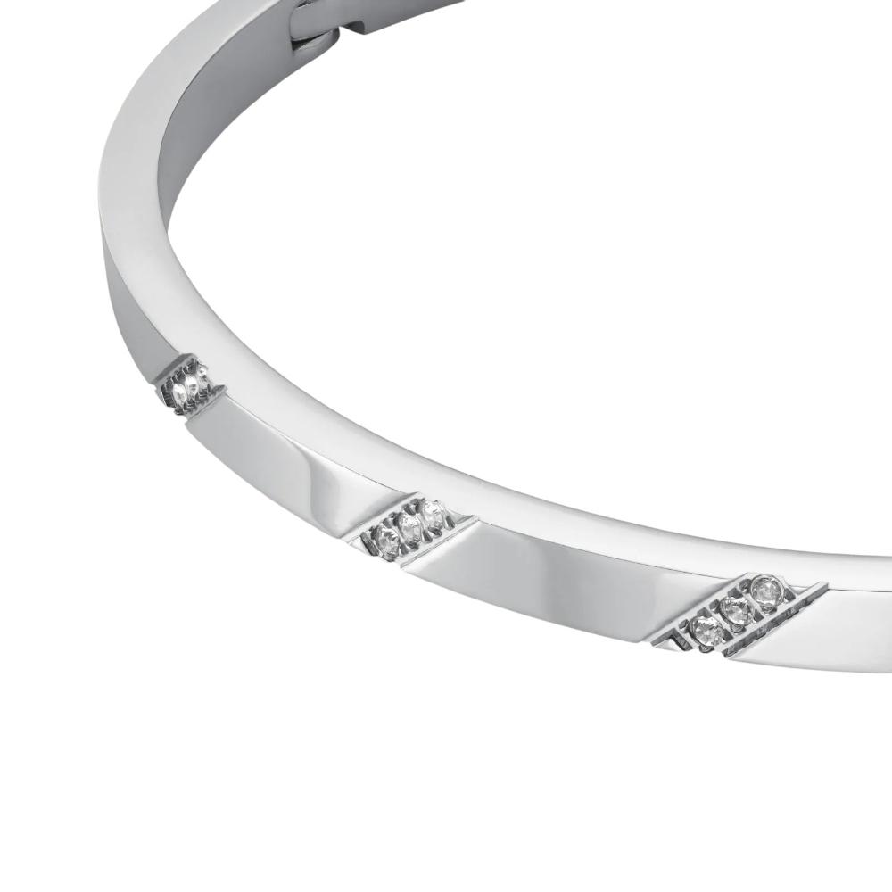 ROSEFIELD Lines Crystals with Bangle Bracelet Stainless Steel JBLCS-J1044