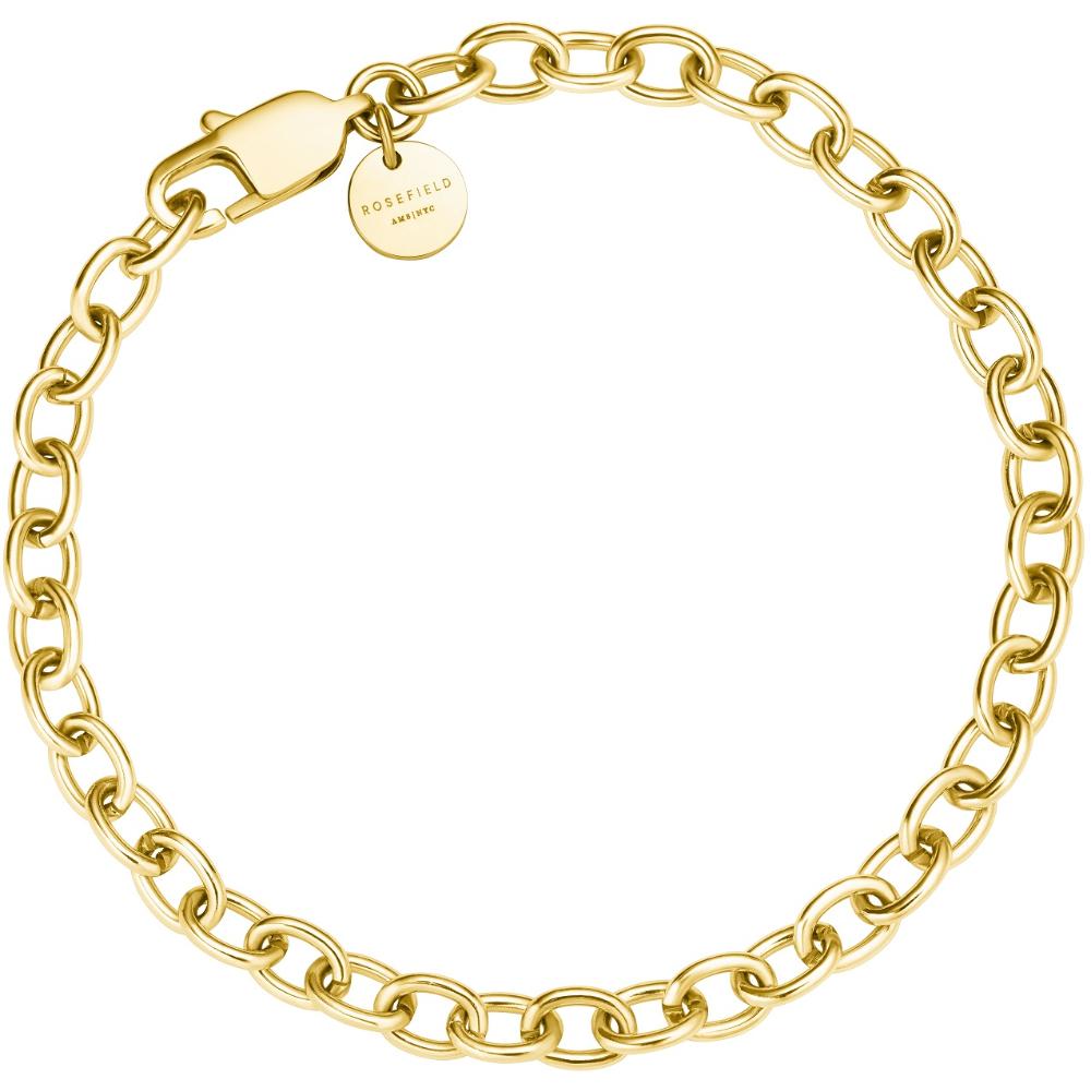 ROSEFIELD Oval Chainlink Bracelet Gold Stainless Steel JBOCG-J593