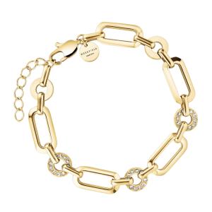 ROSEFIELD Studs Bracelet Gold Stainless Steel with Zircon Stones JBOSG-J900 - 53691