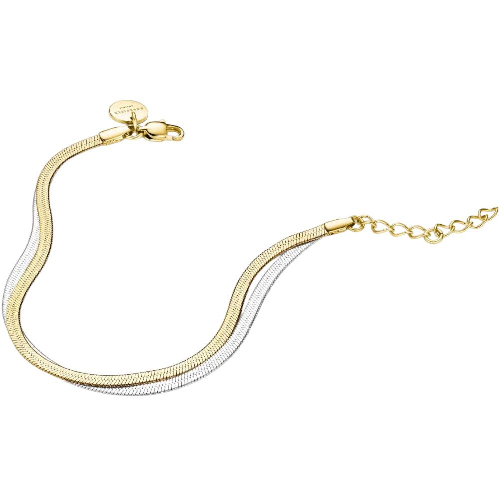 ROSEFIELD Duo Snake Bracelet Two Tone Gold Stainless Steel JBSCD-J677