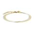 ROSEFIELD Duo Snake Bracelet Two Tone Gold Stainless Steel JBSCD-J677 - 1