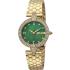 JUST CAVALLI Glam Chic Crystals Green Dial 30mm Gold Stainless Steel Bracelet Gift Set JC1L159M0065 - 1