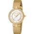 JUST CAVALLI Snake White Dial 32mm Gold Stainless Steel Mesh Bracelet JC1L240M0025 - 0