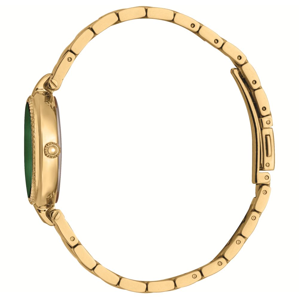 JUST CAVALLI Donna Leopardo Green Dial 30mm Gold Stainless Steel Bracelet JC1L254M0065