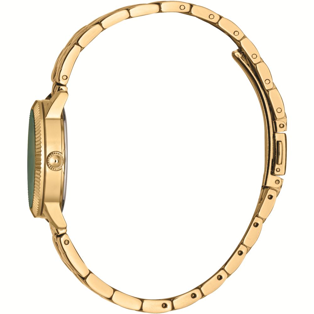 JUST CAVALLI Cuore Set Green Dial 28mm Gold Stainless Steel Bracelet Gift Set JC1L258M0065
