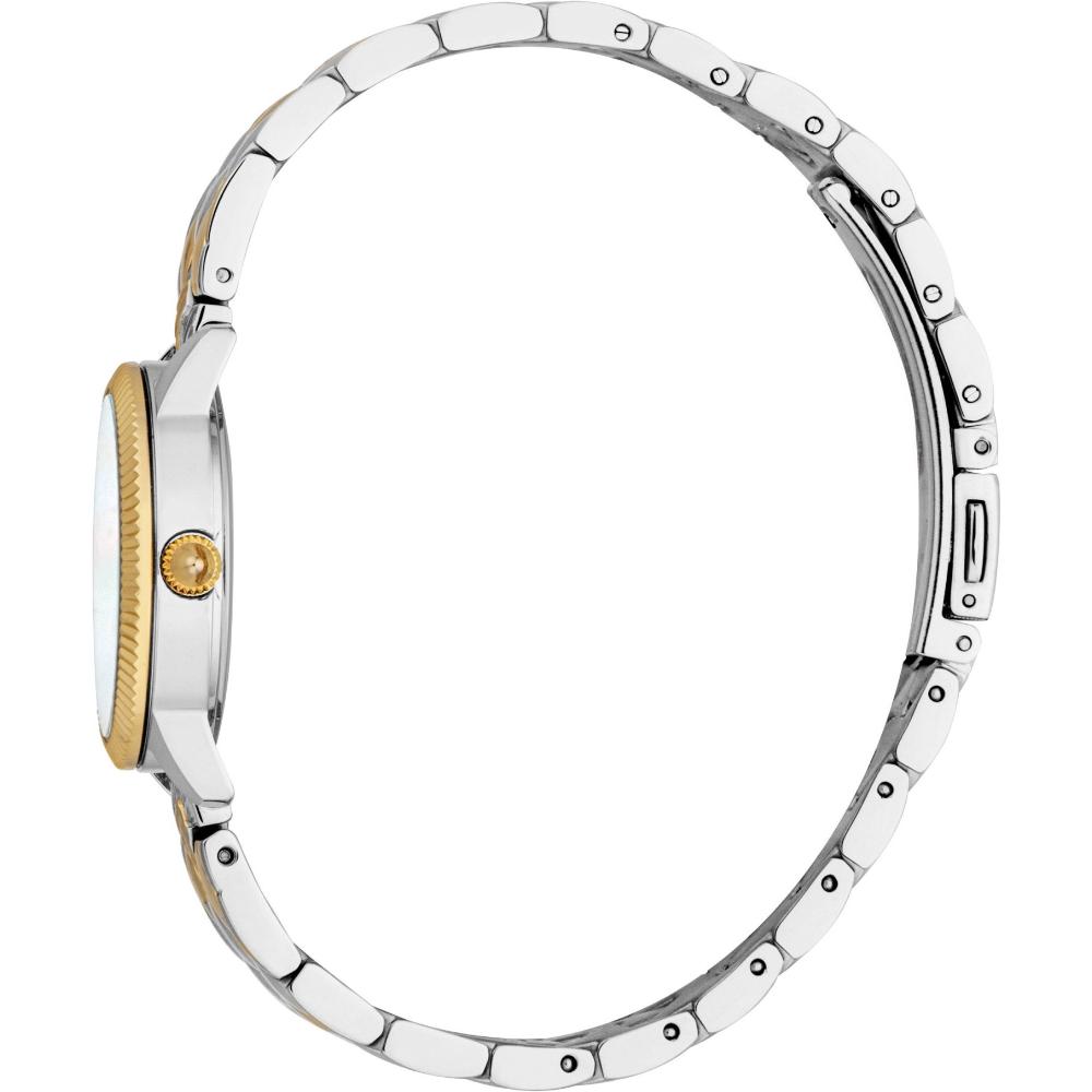 JUST CAVALLI Glam White Pearl Dial 28mm Two Tone Gold Stainless Steel Bracelet JC1L258M0265