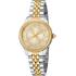 JUST CAVALLI Animalier Gold Dial 30mm Two Tone Gold Stainless Steel Bracelet JC1L272M0055 - 0