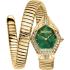 JUST CAVALLI Signature Snake Green Dial 23x32.5mm Gold Stainless Steel Bracelet JC1L303M0035 - 0