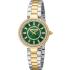 JUST CAVALLI Glam Green Dial 30mm Two Tone Gold Stainless Steel Bracelet JC1L308M0095 - 0