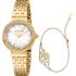 JUST CAVALLI Snake Gift Set Silver Dial 30mm Gold Stainless BraceletJC1L311M0025 - 0