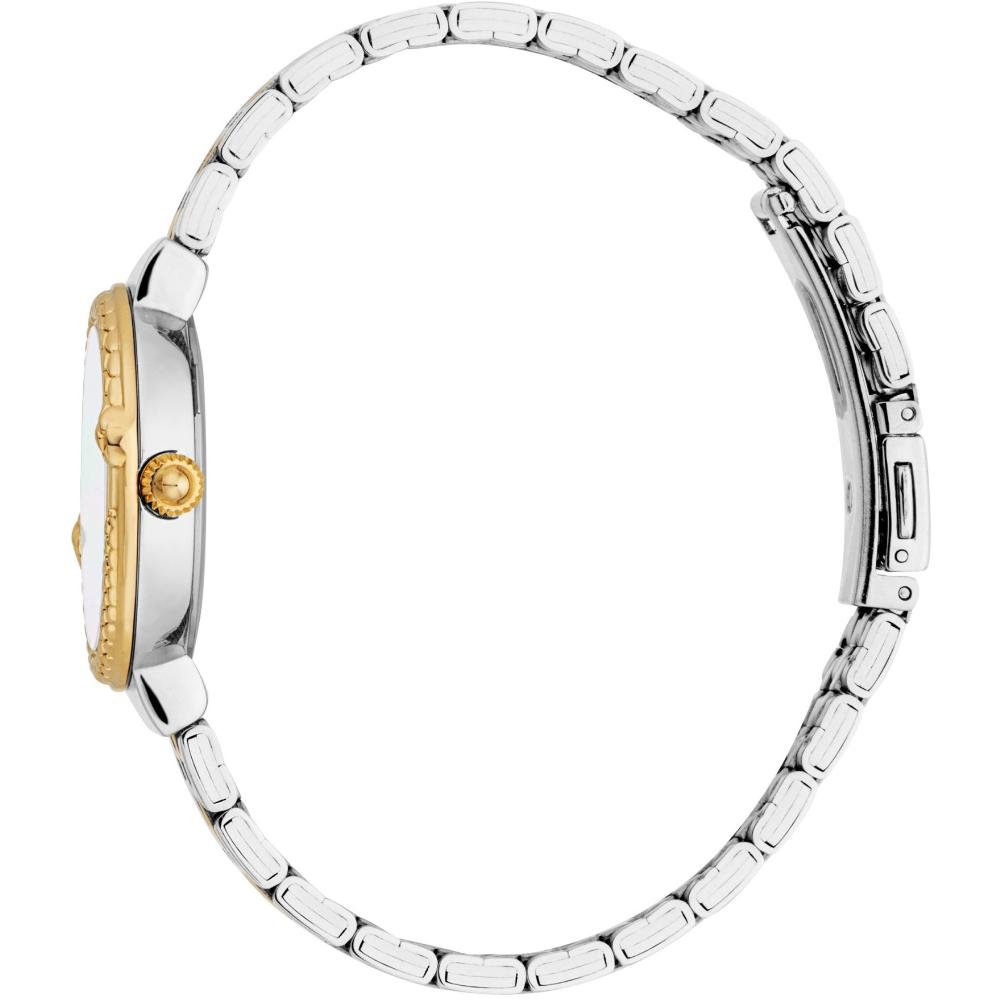 JUST CAVALLI Snake Gift Set Silver Dial 30mm Two Tone Gold Stainless Bracelet JC1L311M0055